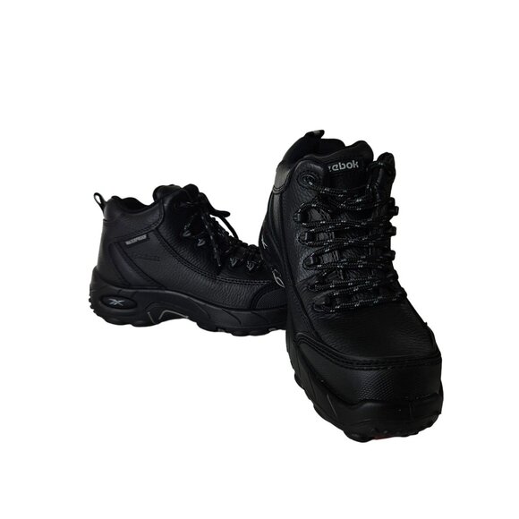 Reebok Womens Tiahawk Waterproof Composite Sport Work Boot 7W  Black Slip Resist - Picture 4 of 16
